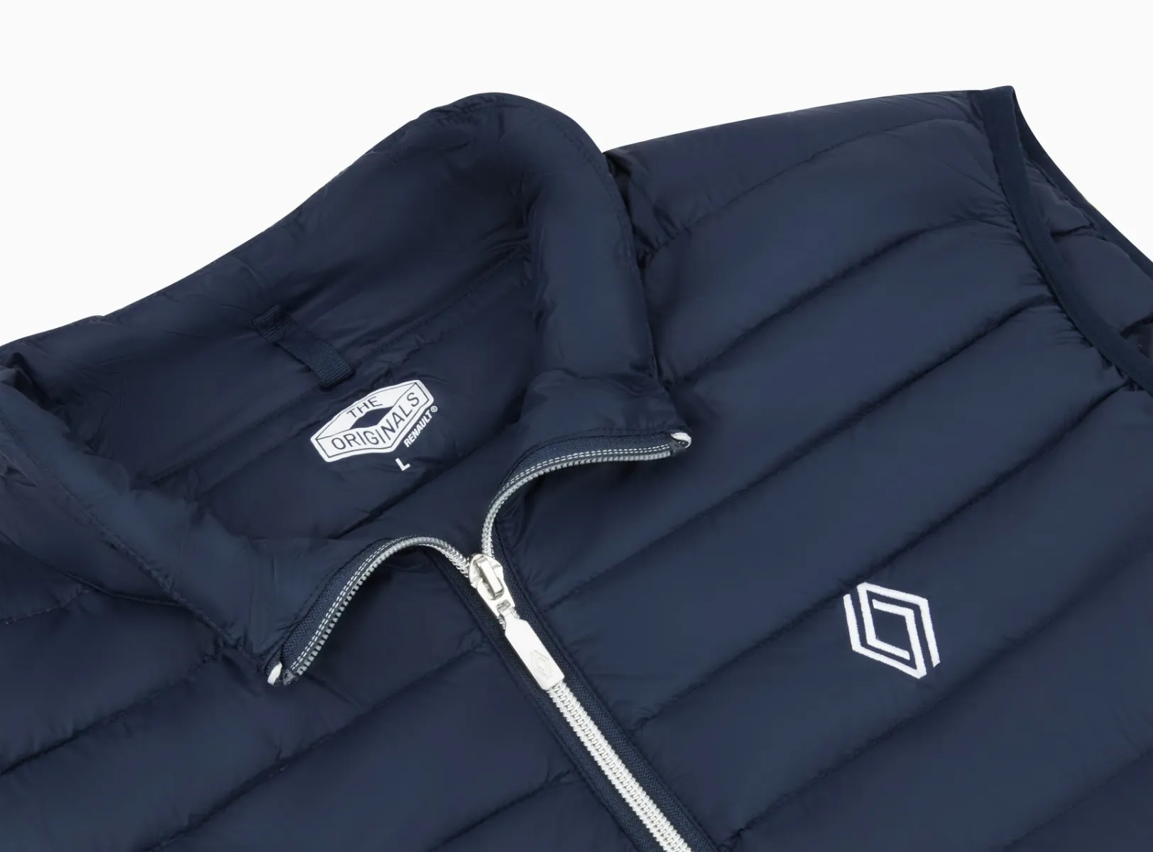 로장주 패딩 조끼 네이비