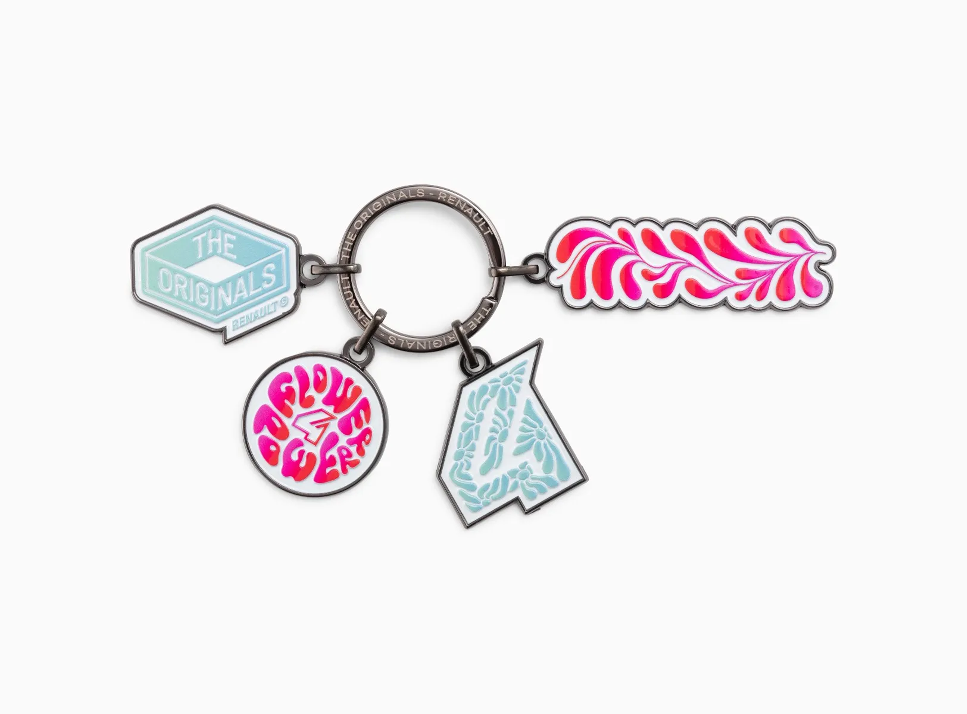 르노 4 플라워 파워 키링