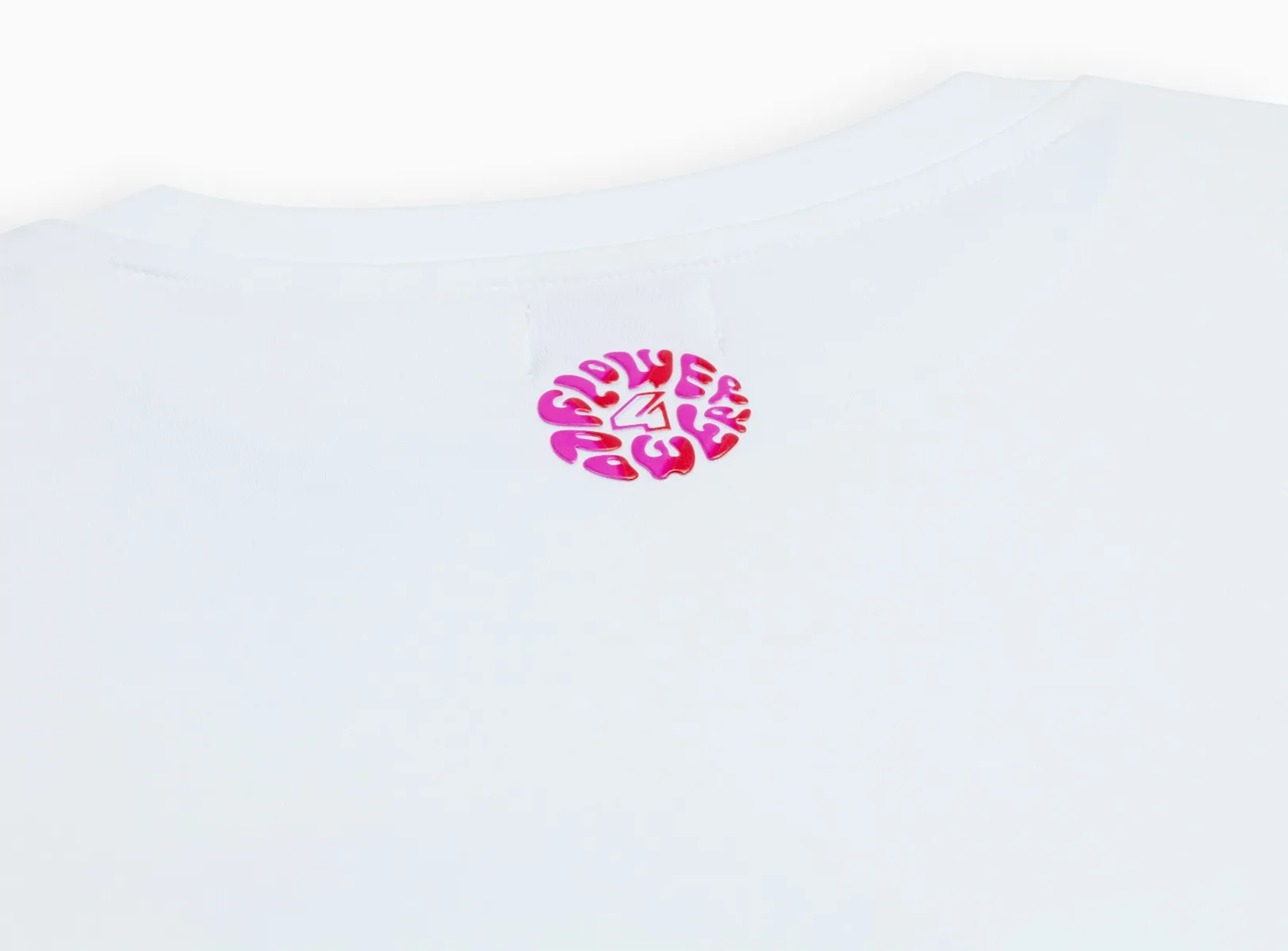 [R4] 플라워 파워 티셔츠 (화이트)