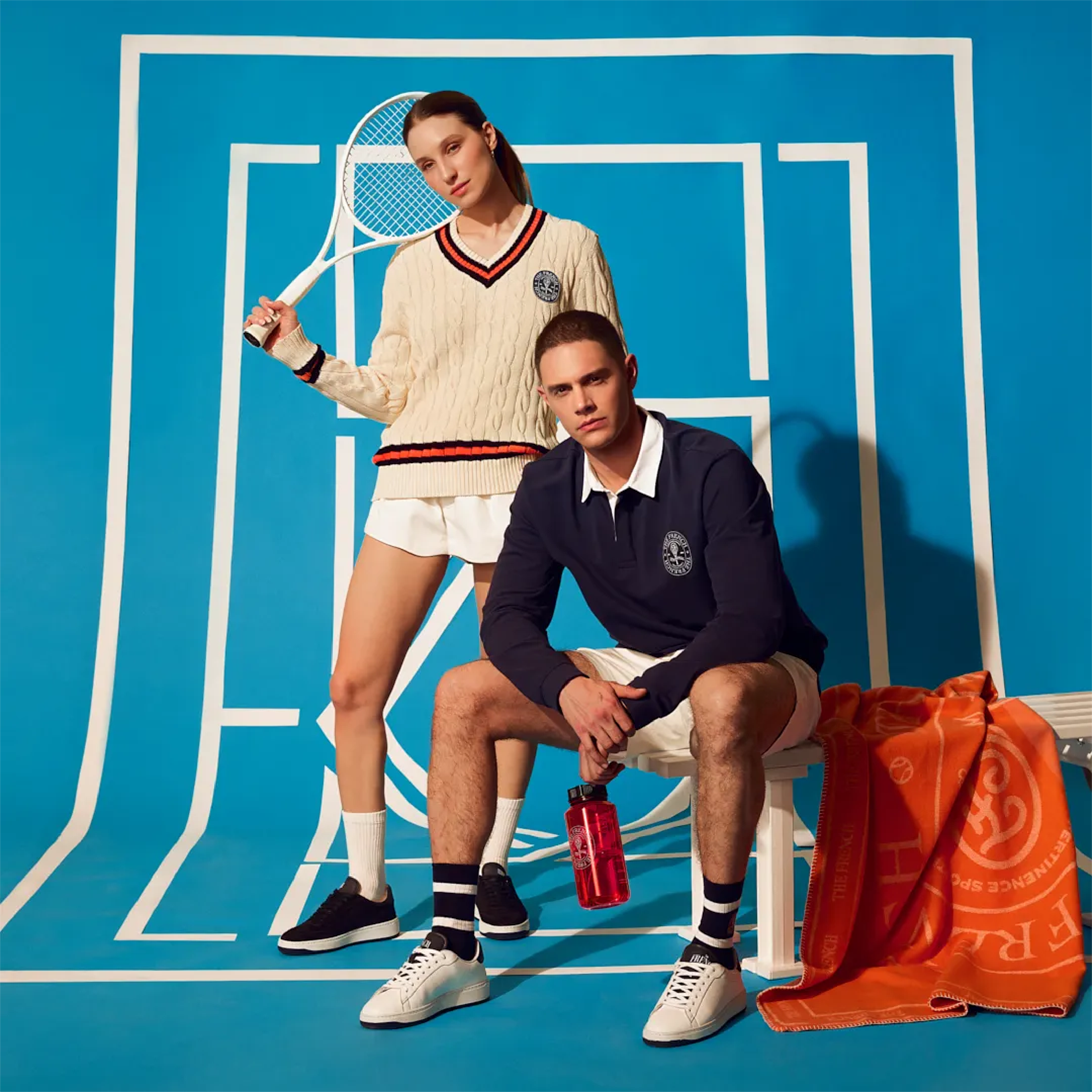 [RENAULT TENNIS] 2025 더 프렌치 폴로 셔츠 블루