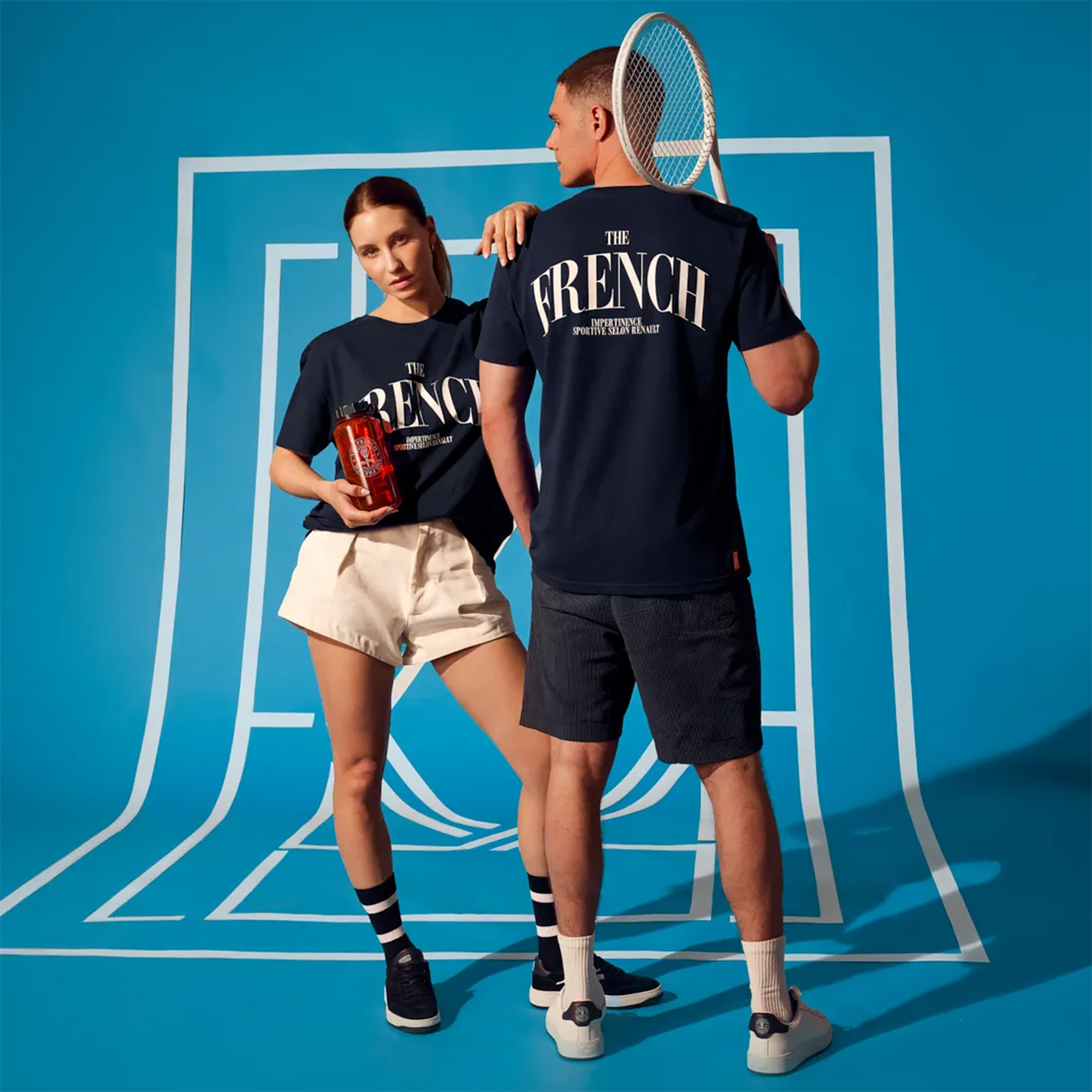 [RENAULT TENNIS] 2025 더 프렌치 티셔츠 블루